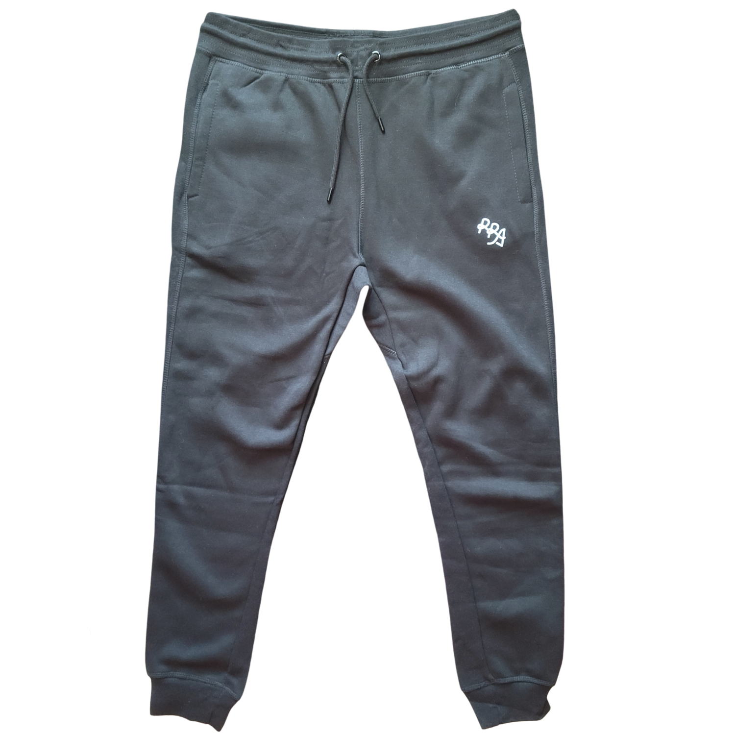RRA Joggers featuring Indigenous artwork, side pockets, and elastic waistband, perfect for comfort and style.