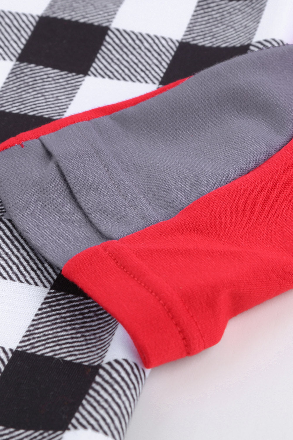 Red Christmas Tree Plaid Pattern Asymmetric Zip Hoodie featuring a festive design with a Christmas tree print on the chest and a stylish asymmetric zip.