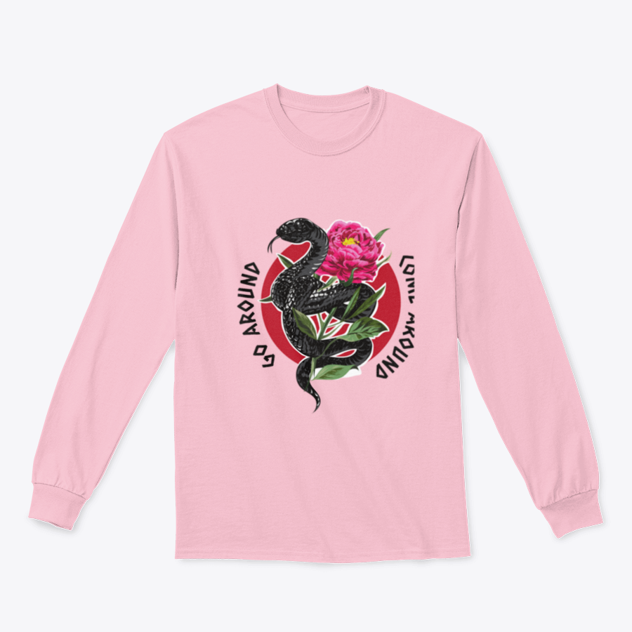 A stylish t-shirt featuring a flower illustration with a slogan, made from 100% cotton, showcasing a classic fit and midweight fabric.