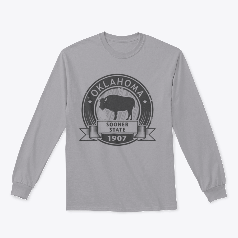 Sooner State Skyline C Oklahoma 1907 Sweatshirt featuring a classic fit and midweight fabric, perfect for showcasing Oklahoma pride.