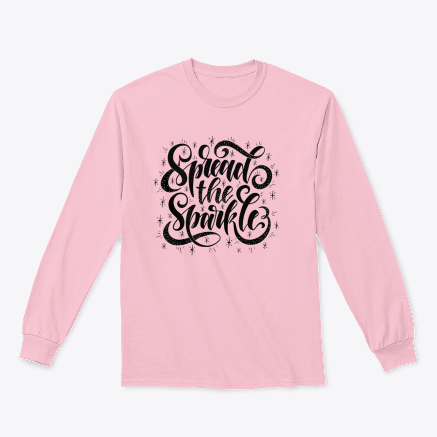 A stylish Spread The Sparkle Inspirational Quote Shirt made from 100% cotton, featuring an uplifting quote design in a classic fit.
