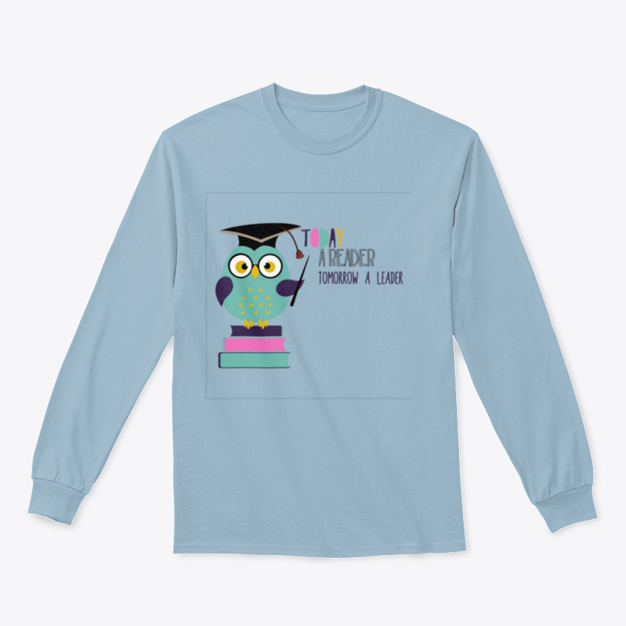 A cute owl wearing a graduation cap and holding a book, symbolizing education and leadership.