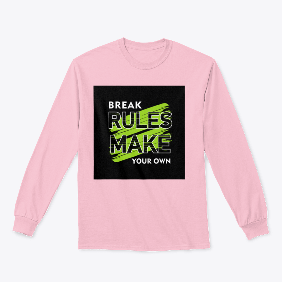 Vector Design Abstract Break Rules typography illustration on a soft cotton fabric, showcasing modern artistic style.