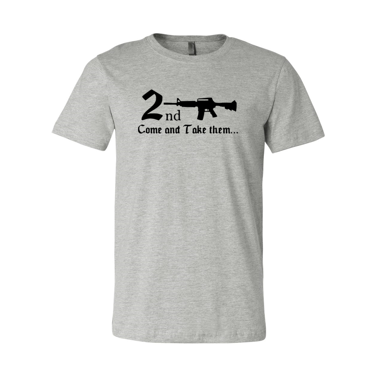 A unisex 2nd Gun Come And Take Them Shirt displayed in various colors, showcasing its comfortable fabric and stylish design.
