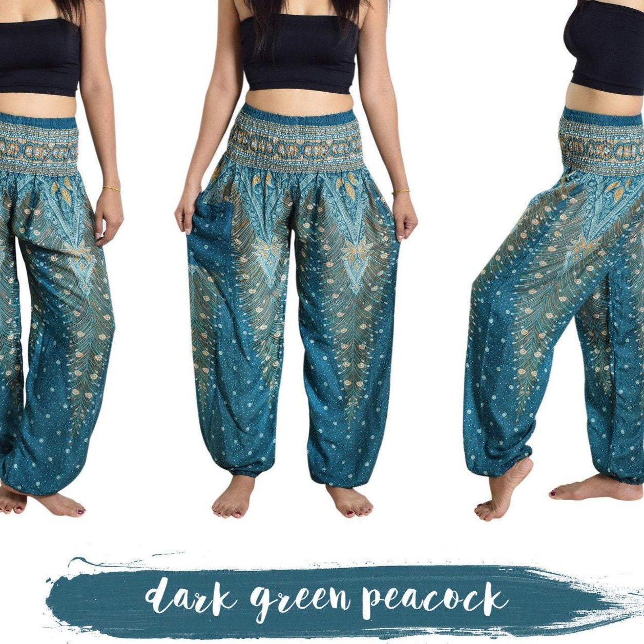A pair of African Tradition Pants made from soft rayon, featuring an elasticated waistband and a stylish design suitable for yoga and casual wear.