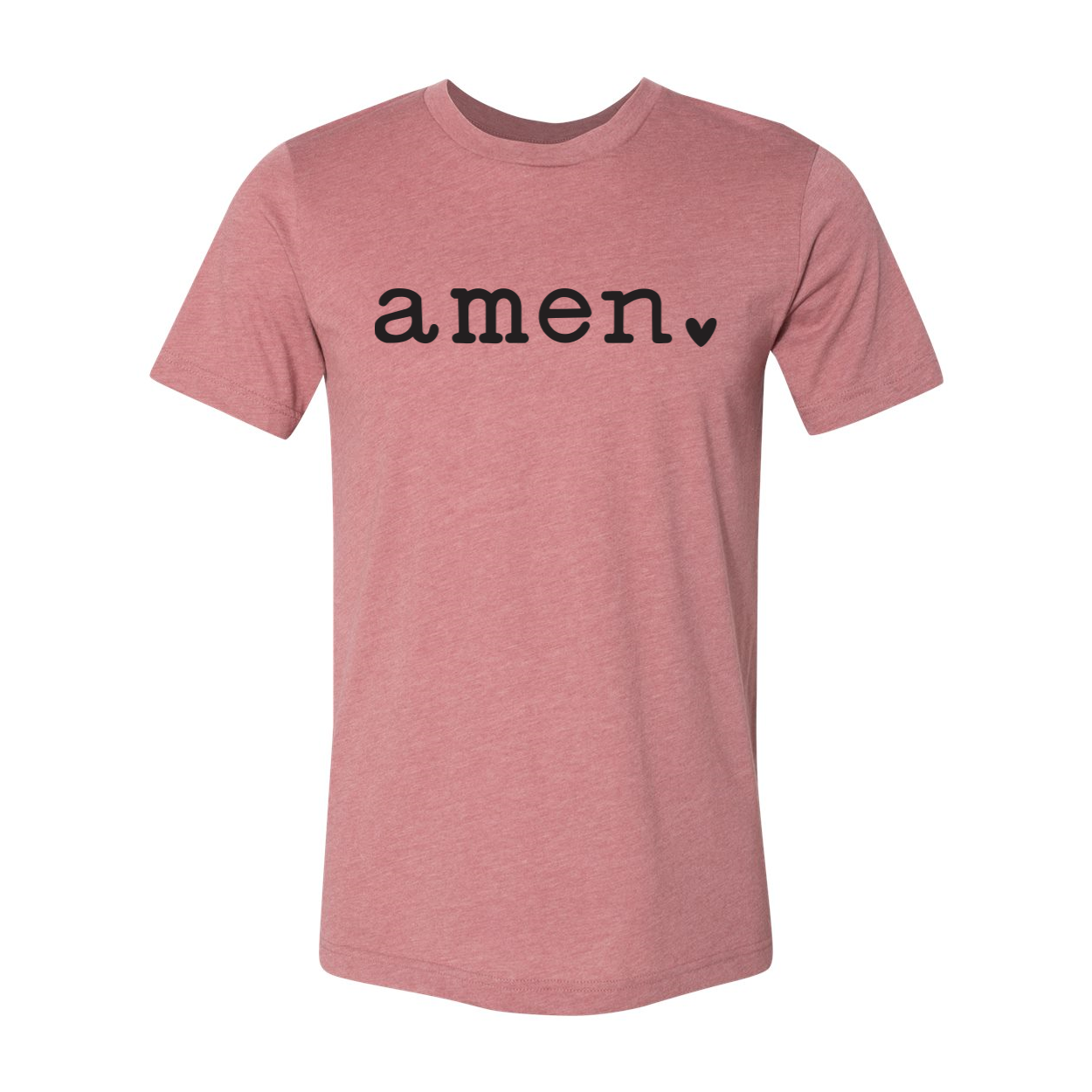 Amen T-shirt displayed on a mannequin, showcasing its unisex design and soft fabric.