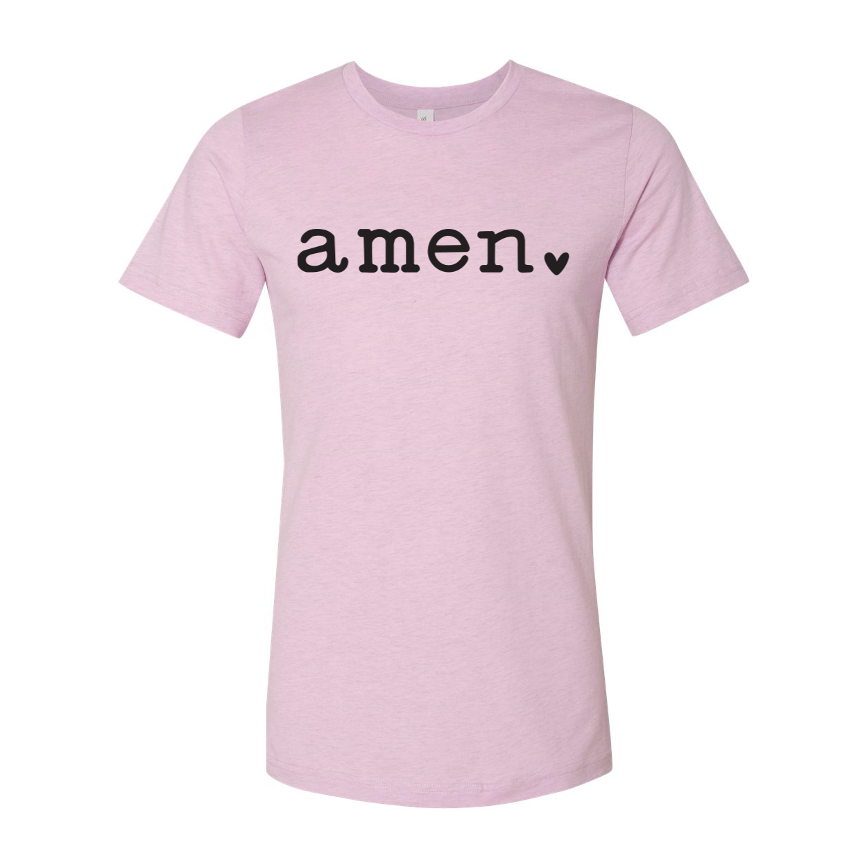 Amen T-shirt displayed on a mannequin, showcasing its unisex design and soft fabric.