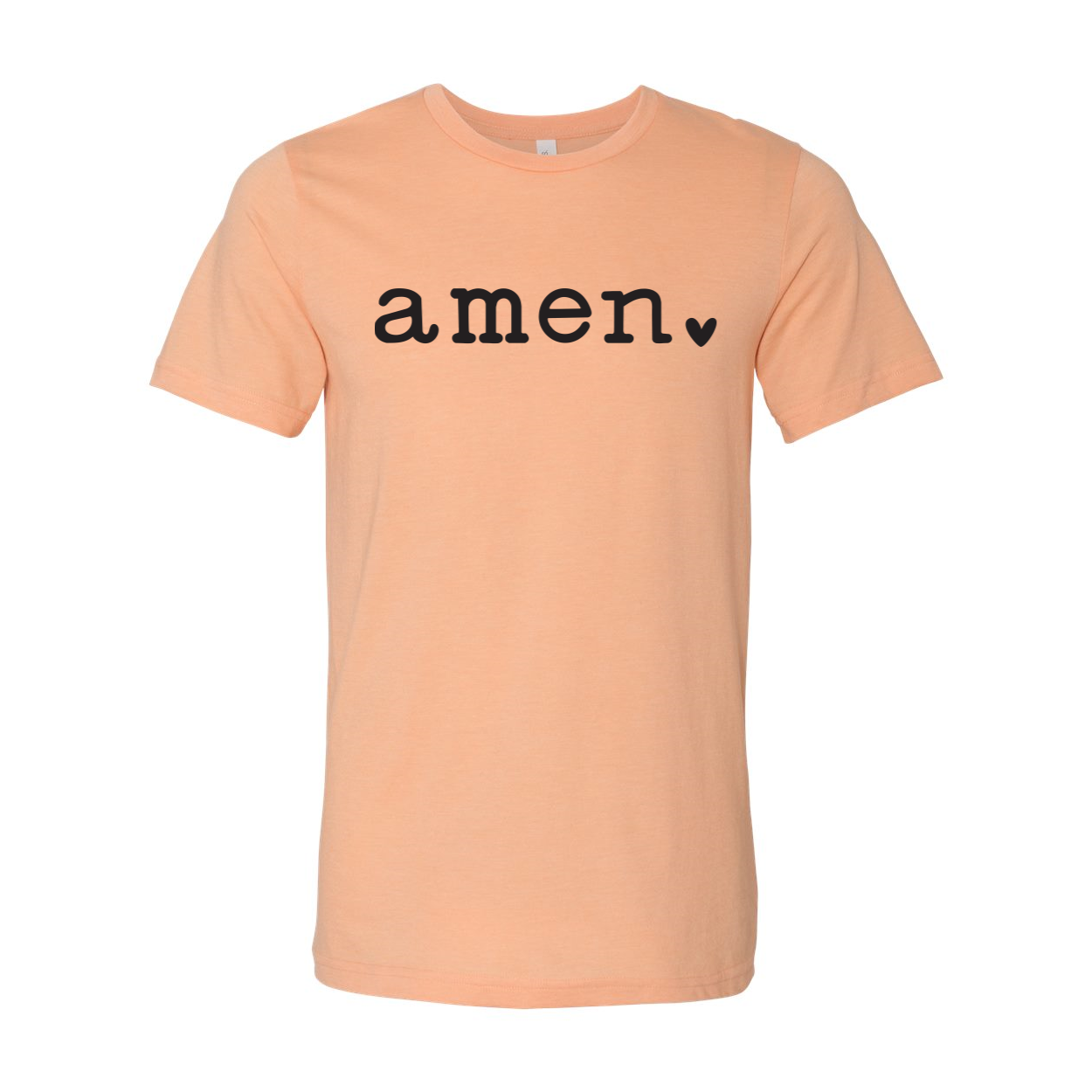 Amen T-shirt displayed on a mannequin, showcasing its unisex design and soft fabric.