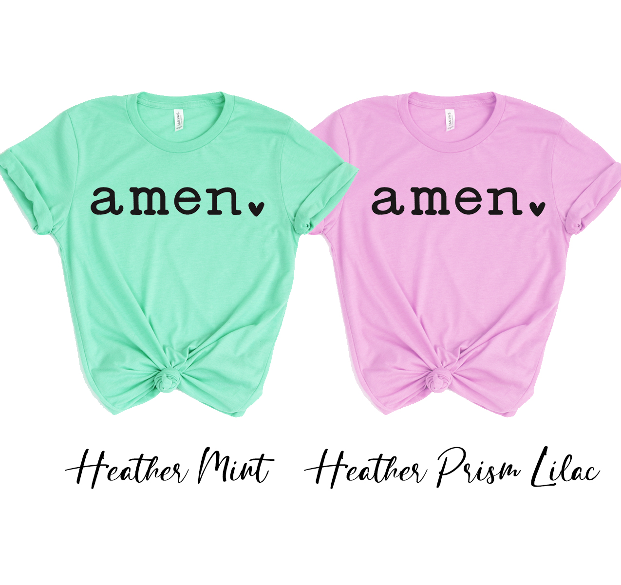 Amen T-shirt displayed on a mannequin, showcasing its unisex design and soft fabric.