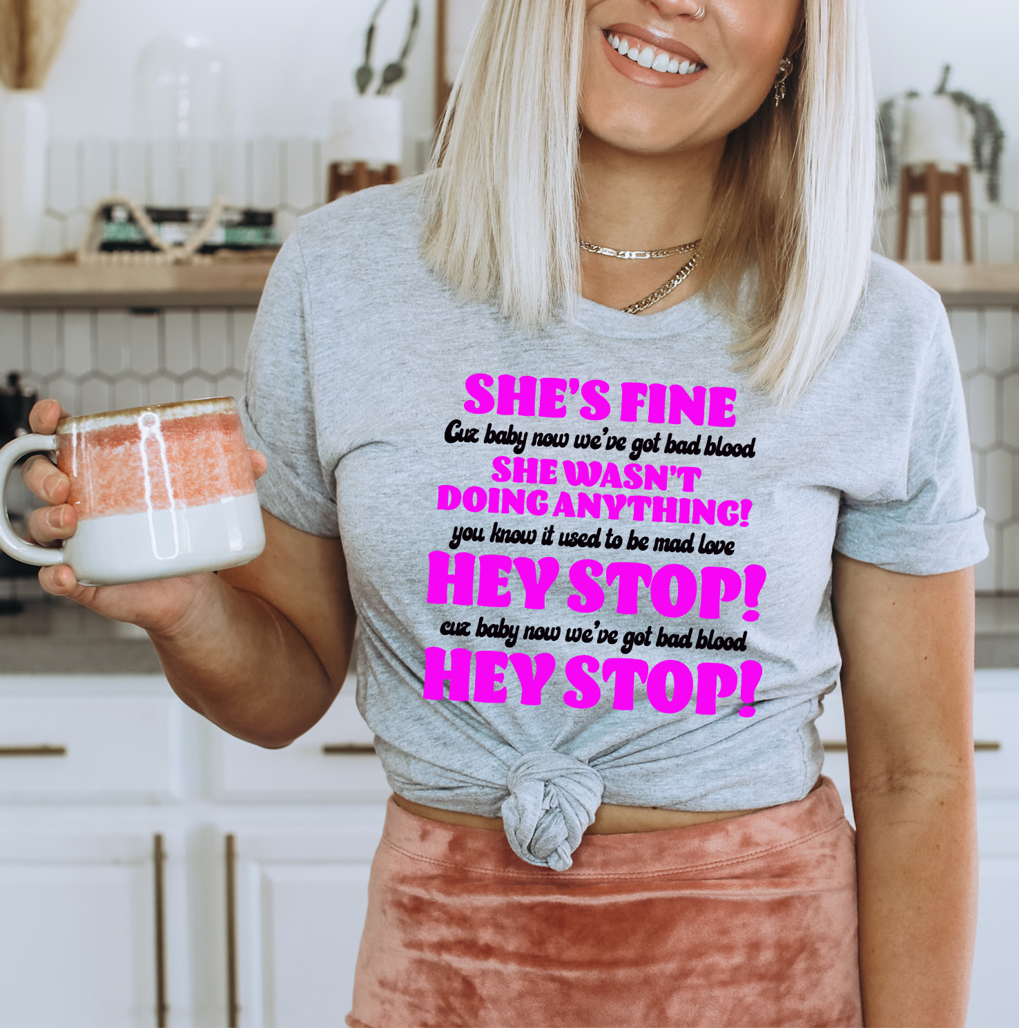 Bad Blood Unisex T-shirt featuring vibrant graphic design and soft fabric, perfect for casual wear.