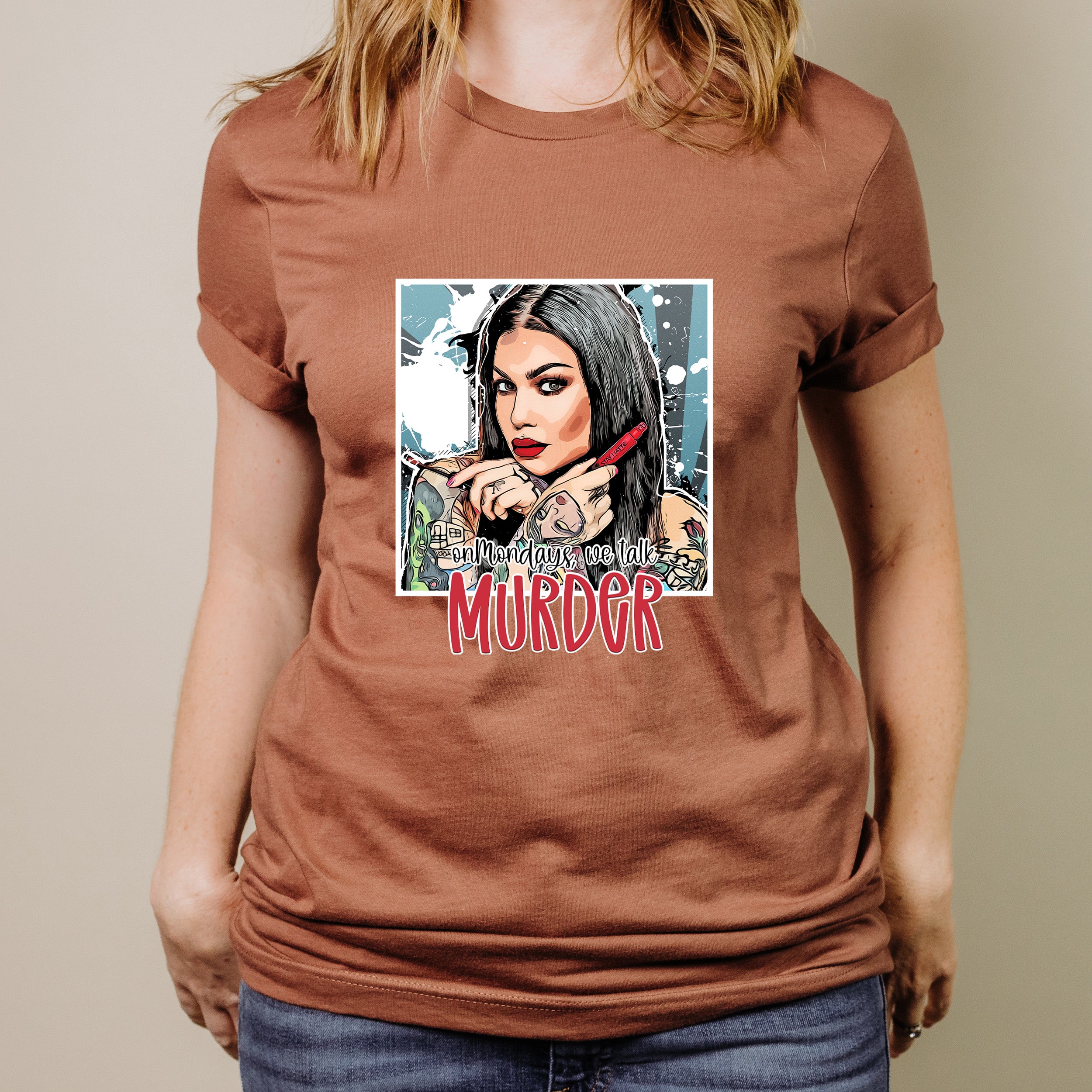 Bailey Sarian Unisex T-shirt featuring vibrant graphic design and soft fabric.