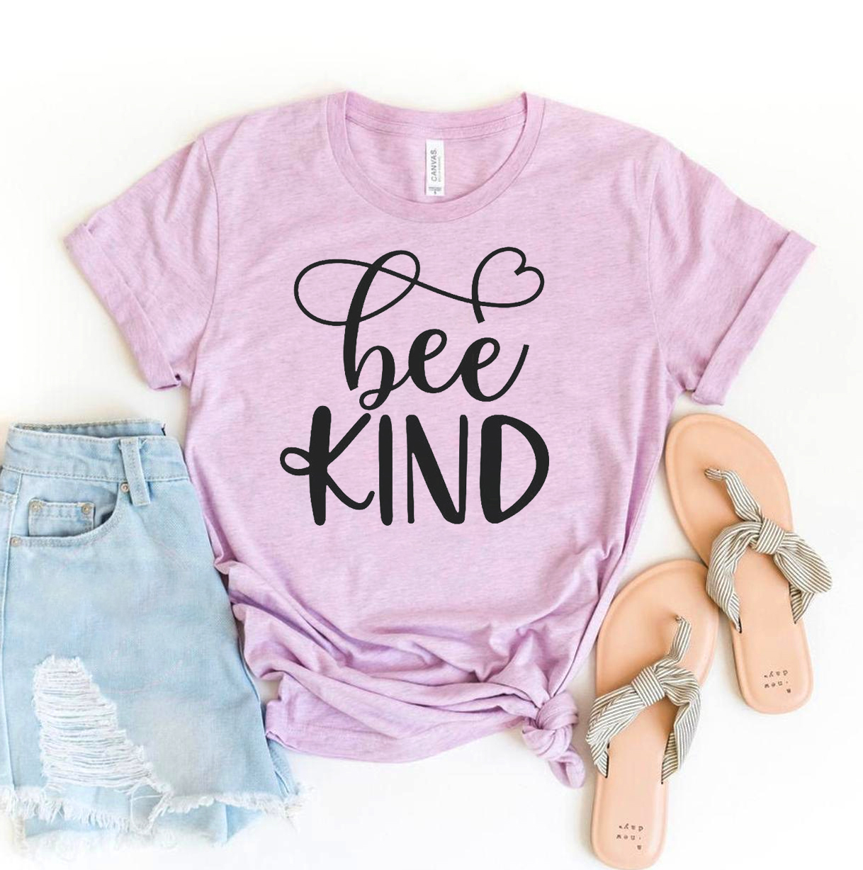 Bee Kind T-shirt made from premium ring spun cotton with a soft feel and vibrant flex print design.