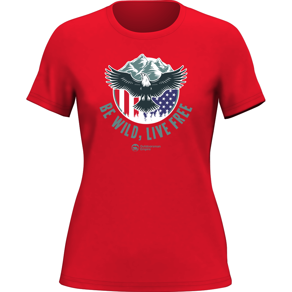 Be Wild Be Free T-Shirt for Women, featuring a stylish design and made from soft, high-quality cotton.