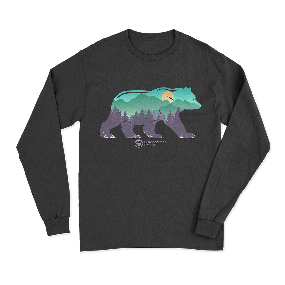 A stylish Bear Men Long Sleeve Shirt featuring a unique design, perfect for casual and semi-formal occasions.