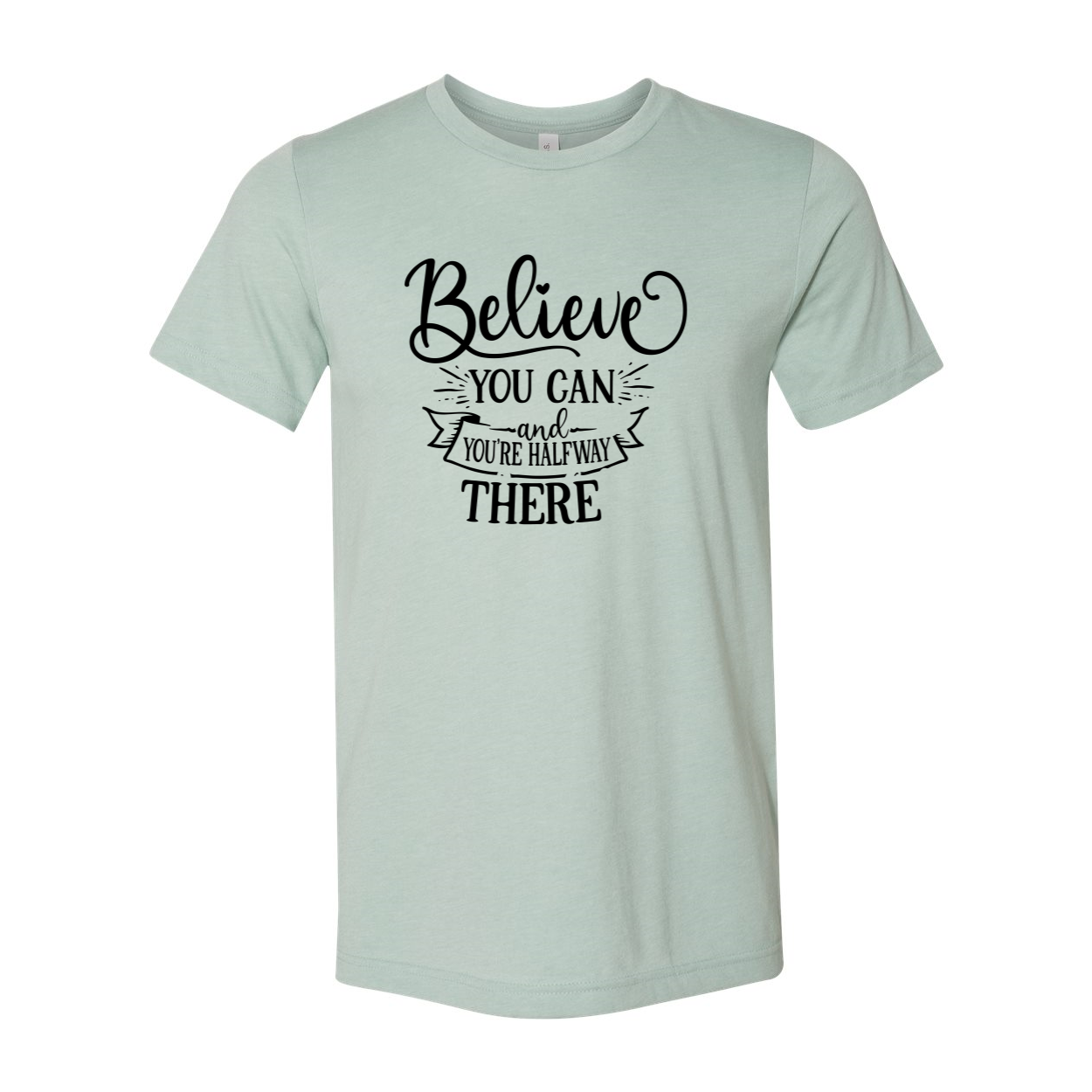 Unisex Believe You Can T-shirt in various colors, showcasing its soft fabric and motivational print.