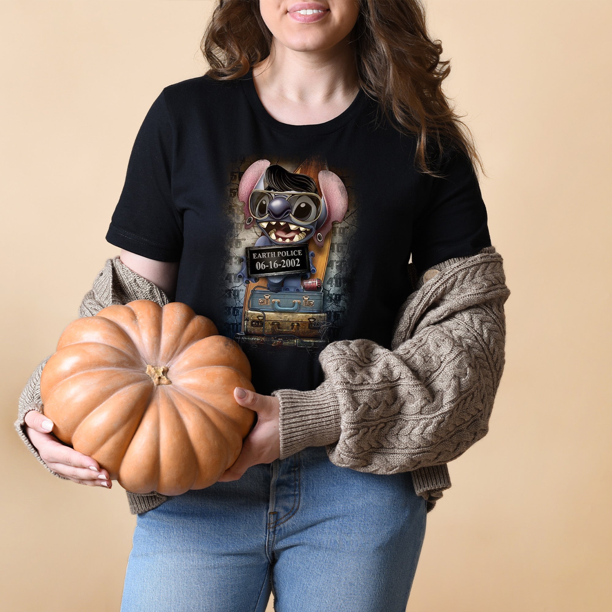 Blue Monster Mugshot Unisex T-shirt featuring a vibrant blue monster graphic on a soft fabric.