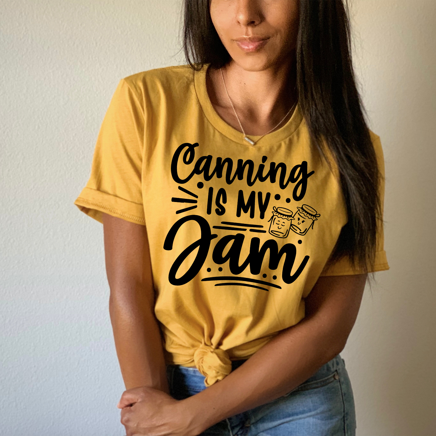 Canning is my Jam Unisex T-shirt featuring vibrant print and soft fabric, perfect for food enthusiasts.