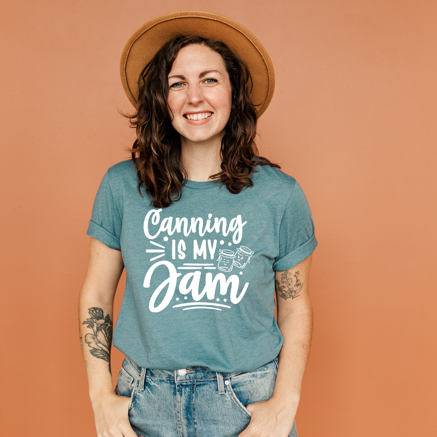 Canning is my Jam Unisex T-shirt featuring vibrant print and soft fabric, perfect for food enthusiasts.