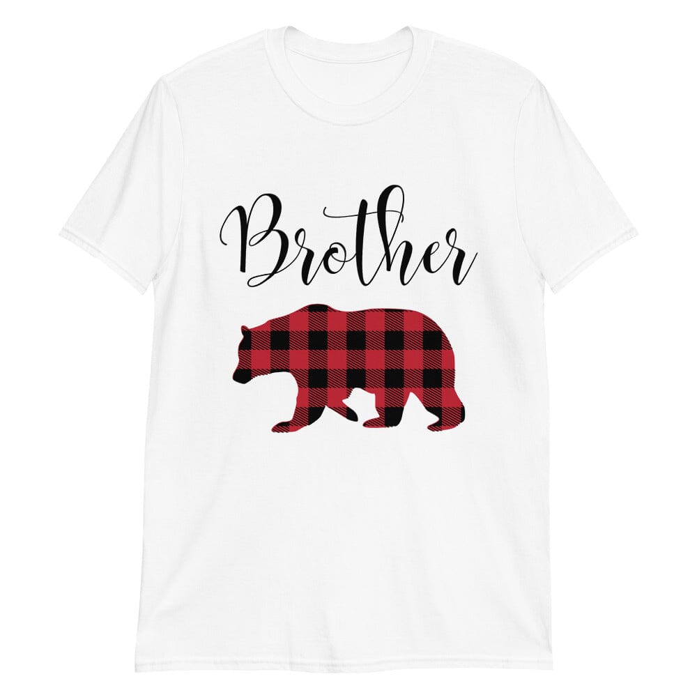 A cozy Christmas Brother Bear Regular Tee featuring a cute bear design, perfect for holiday celebrations and casual wear.