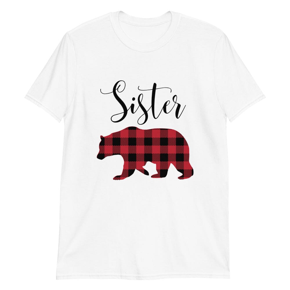 A cozy Christmas Sister Bear Tee featuring a festive design, perfect for holiday gatherings and casual wear.