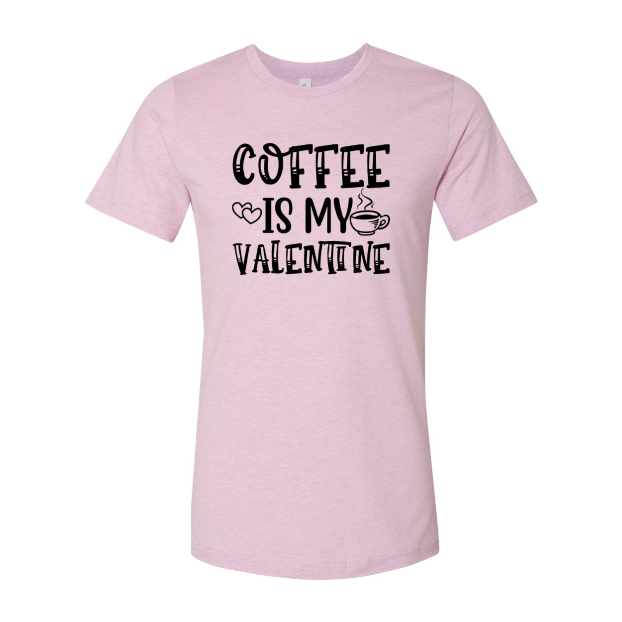 Unisex Coffee Is My Valentine Shirt in various colors, showcasing its soft fabric and stylish design.