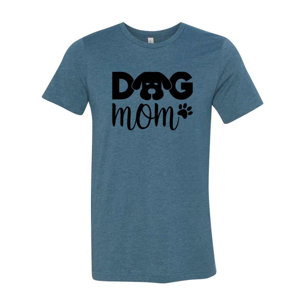 A stylish unisex Dog Mom Shirt made from soft ring spun cotton, available in various colors and sizes.