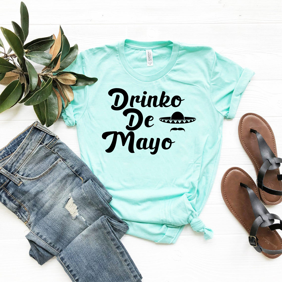 Drink De Mayo Shirt in various colors, showcasing its soft fabric and stylish design.