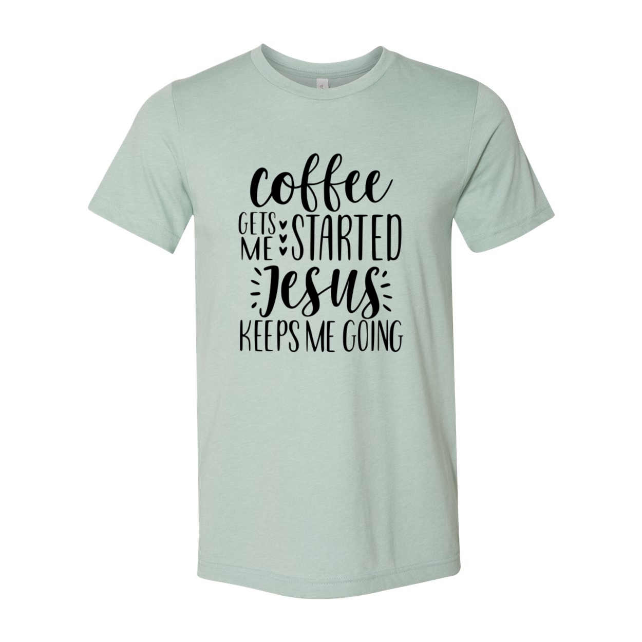 DT0222 Coffee Gets Started Shirt in various colors, showcasing its comfortable fit and stylish design.