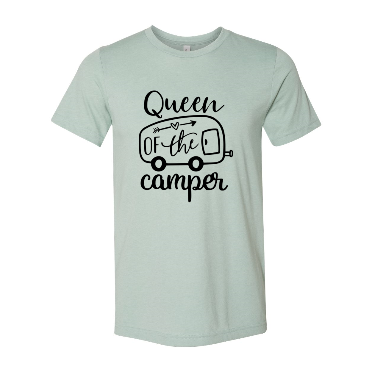 DT0224 Queen Of The Camper Shirt in various colors, showcasing its soft fabric and unisex design.