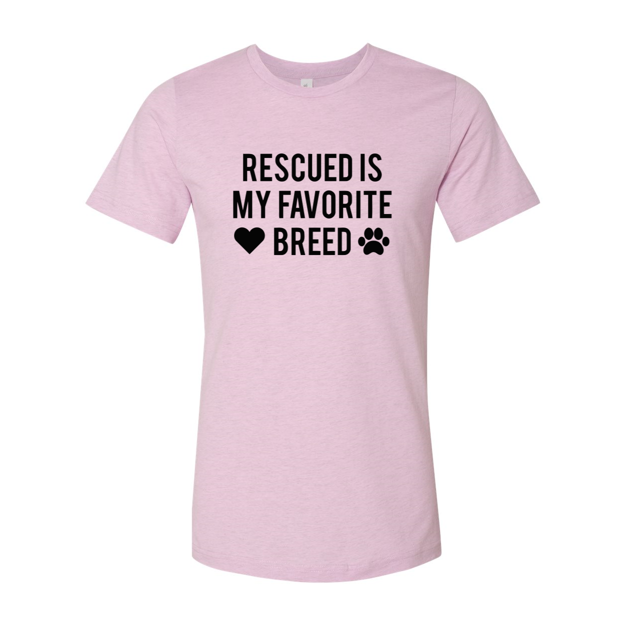 DT0526 Rescued Is My Favorite Place Shirt in various colors, showcasing its soft fabric and unisex design.