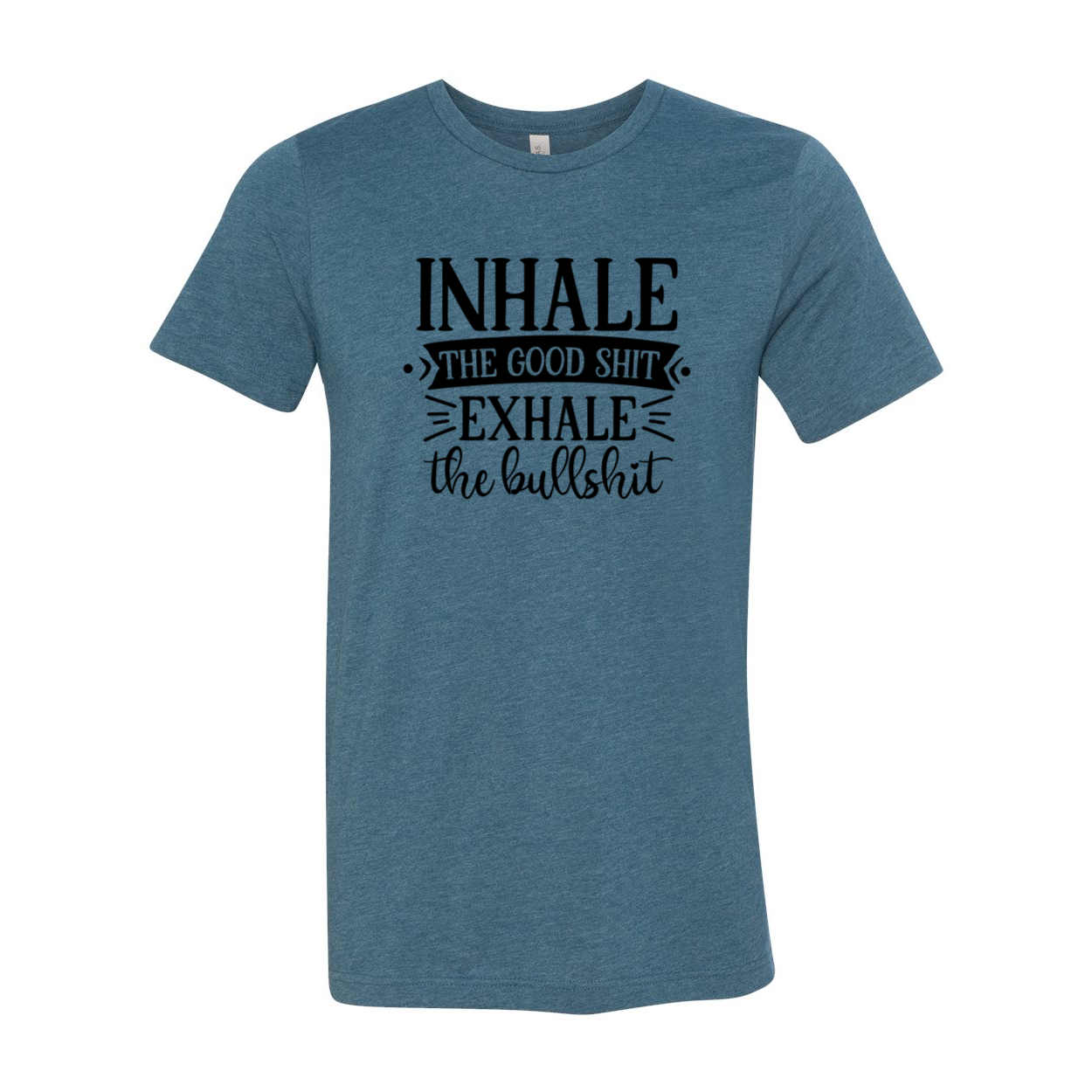DT0667 Inhale the Good Shit Unisex T-shirt in various colors, showcasing its soft fabric and stylish design.
