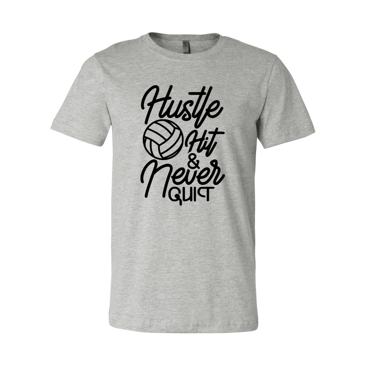 DT0827 Hustle Hit And Never Quit Shirt in various colors, showcasing its comfortable fit and motivational print.