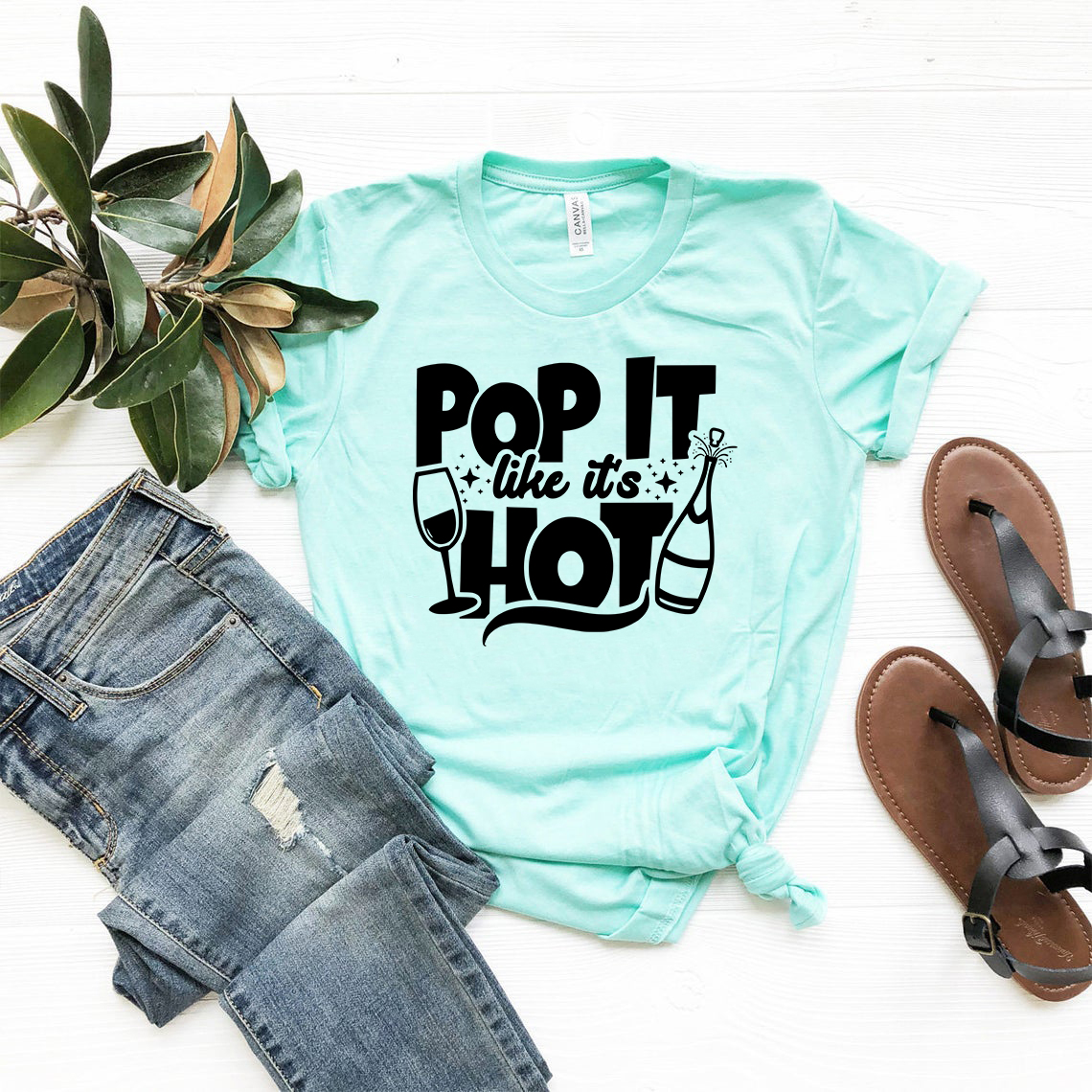 DT0862 Pop It Like Its Hot Shirt in various colors, showcasing its soft fabric and stylish design.