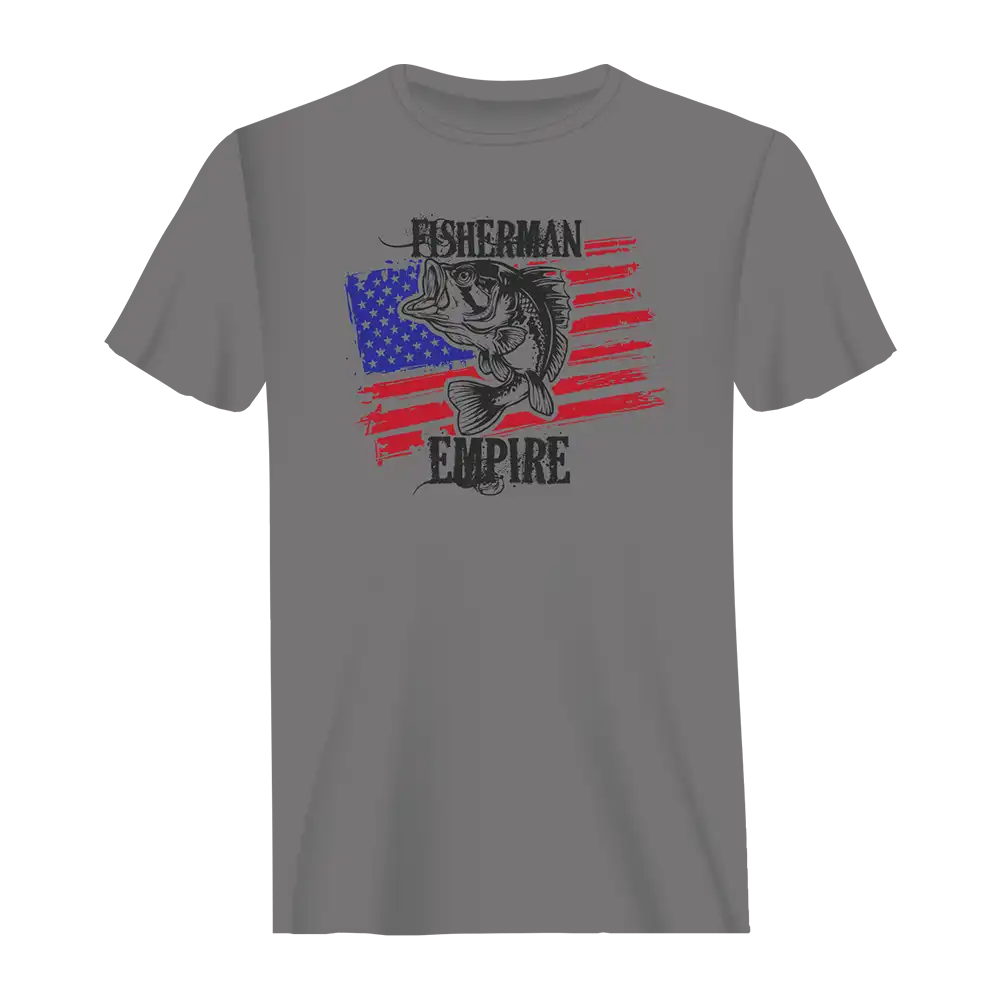 Fisherman American Empire Color Man T-Shirt in vibrant colors, showcasing its modern classic fit and soft fabric.
