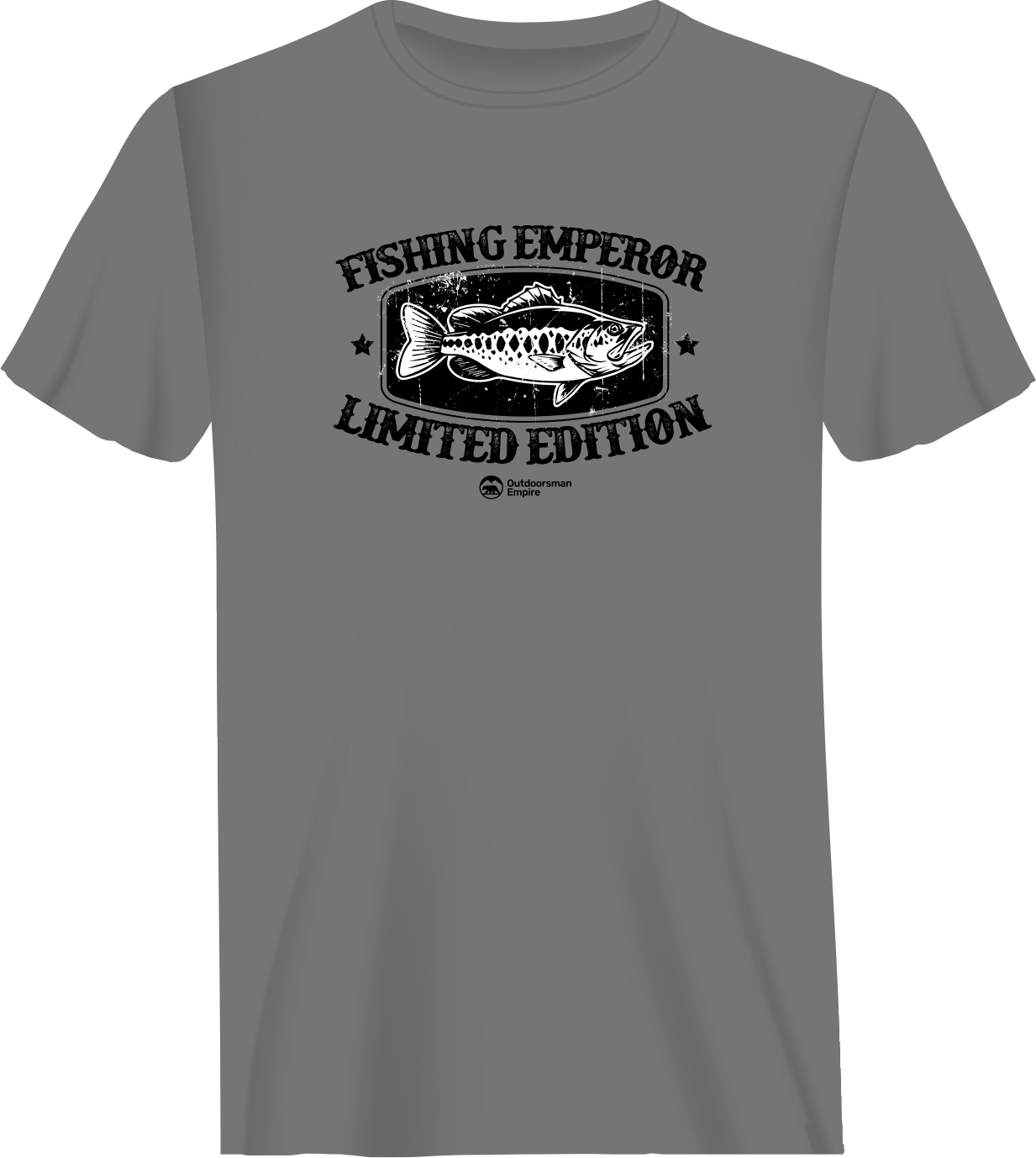 Fishing Emperor Limited Edition Man T-Shirt featuring a unique design, made from 100% ringspun cotton, perfect for fishing enthusiasts.