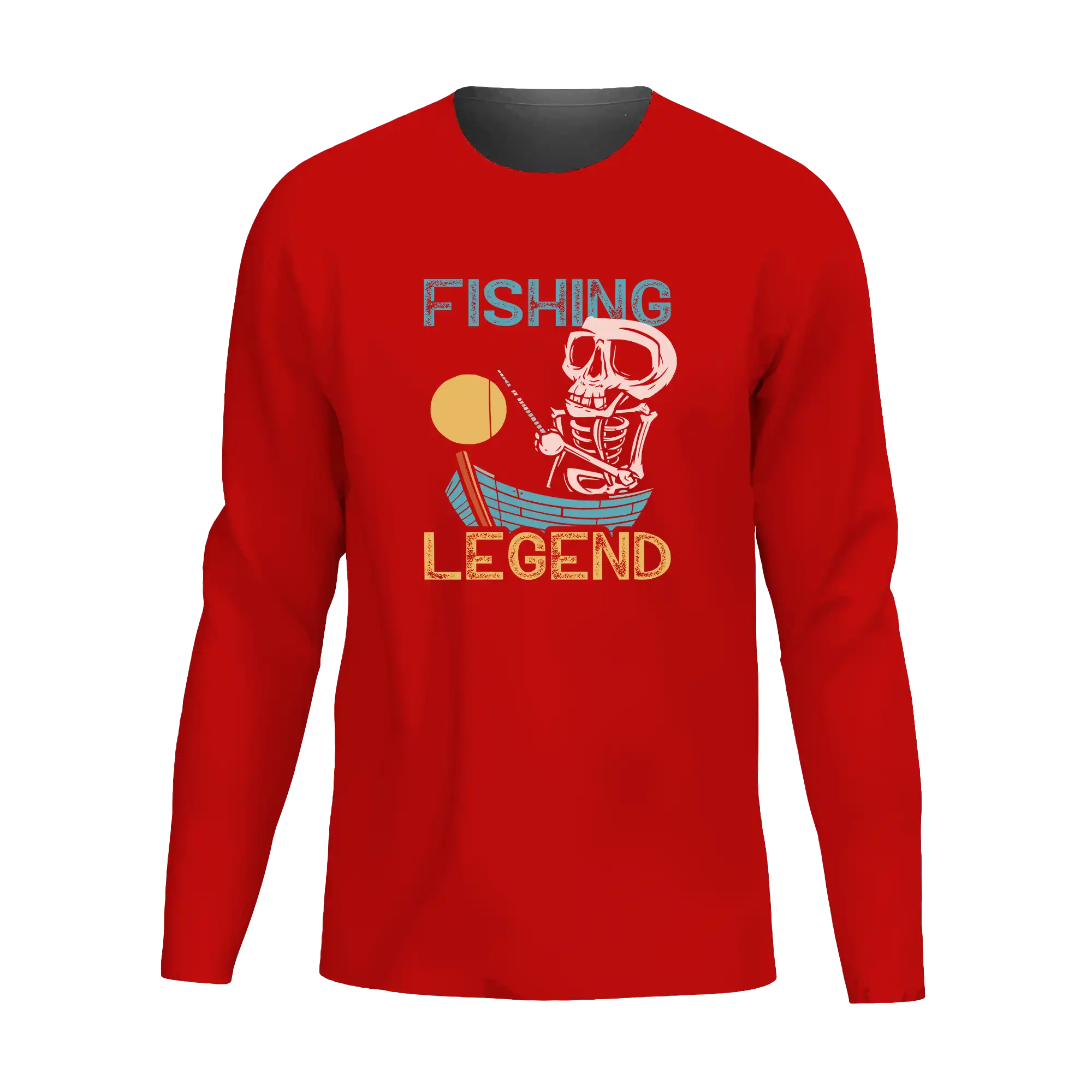Fishing Legend Men Long Sleeve Shirt in midweight fabric with a stylish design, perfect for fishing and casual wear.