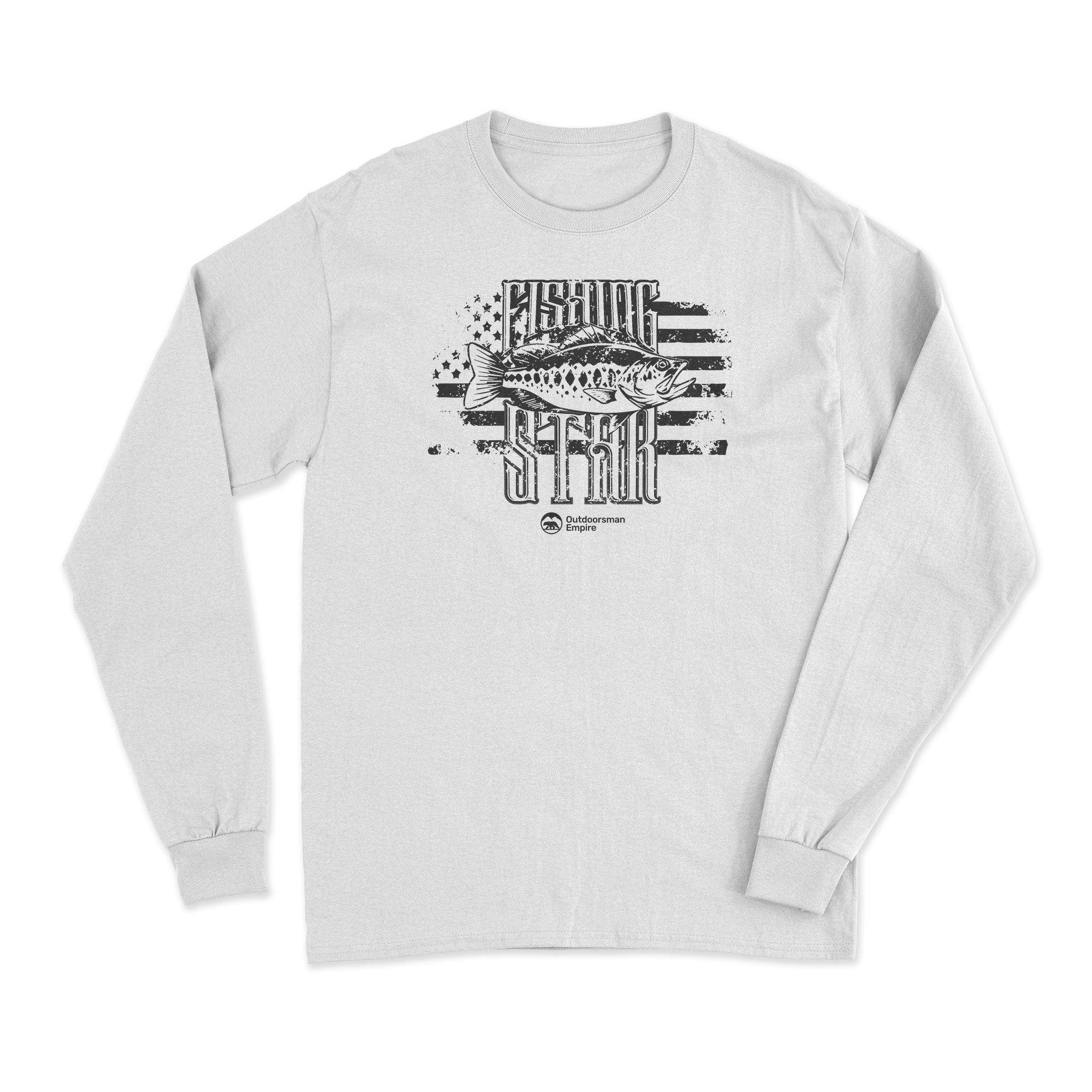 Fishing Star Long Sleeve T-Shirt featuring unique all-over print design, soft fabric, and modern fit.