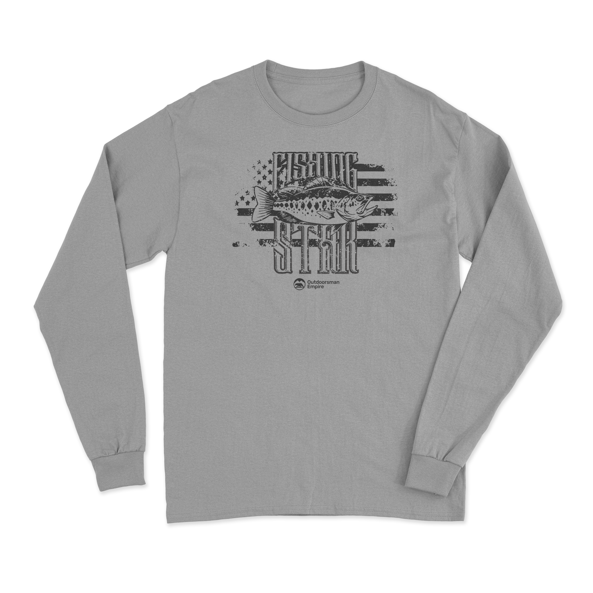 Fishing Star Long Sleeve T-Shirt featuring unique all-over print design, soft fabric, and modern fit.