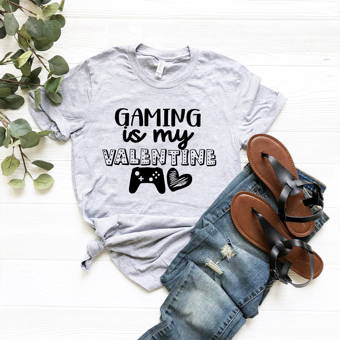 A stylish unisex Gaming Is My Valentine Shirt in various colors, showcasing its soft fabric and modern design.