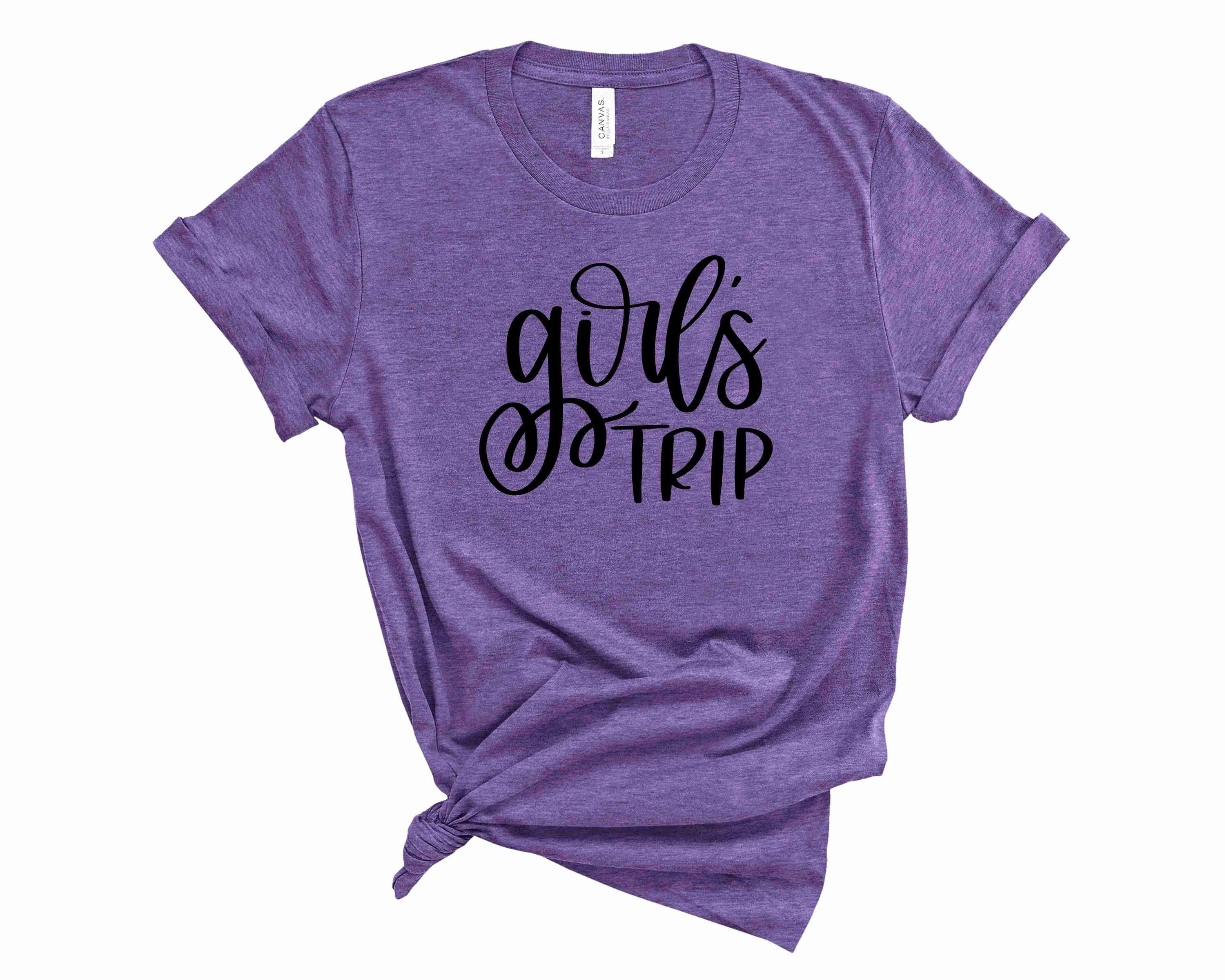 Girls Trip Graphic Tee featuring a vibrant design, perfect for casual outings and adventures with friends.