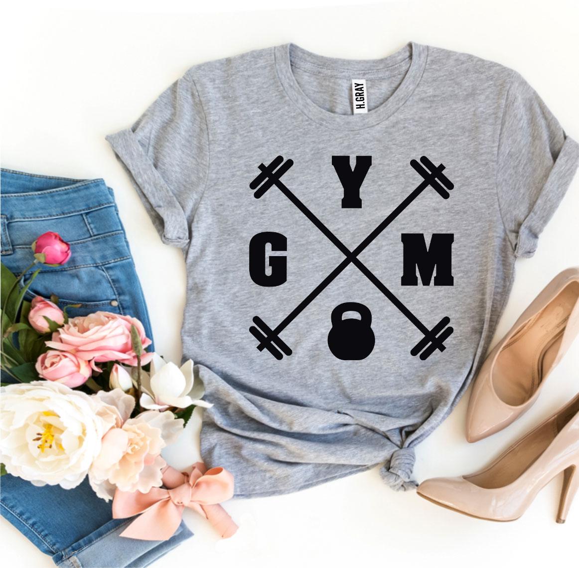 Premium Gym T-shirt made from soft ring spun cotton, featuring a comfortable fit and high-quality flex print design.