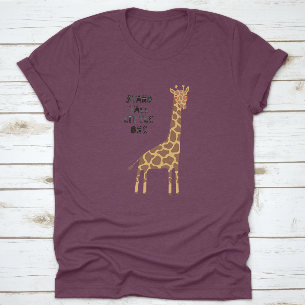 A charming hand-drawn vector illustration of a cute funny giraffe, showcasing its playful expression and intricate details.