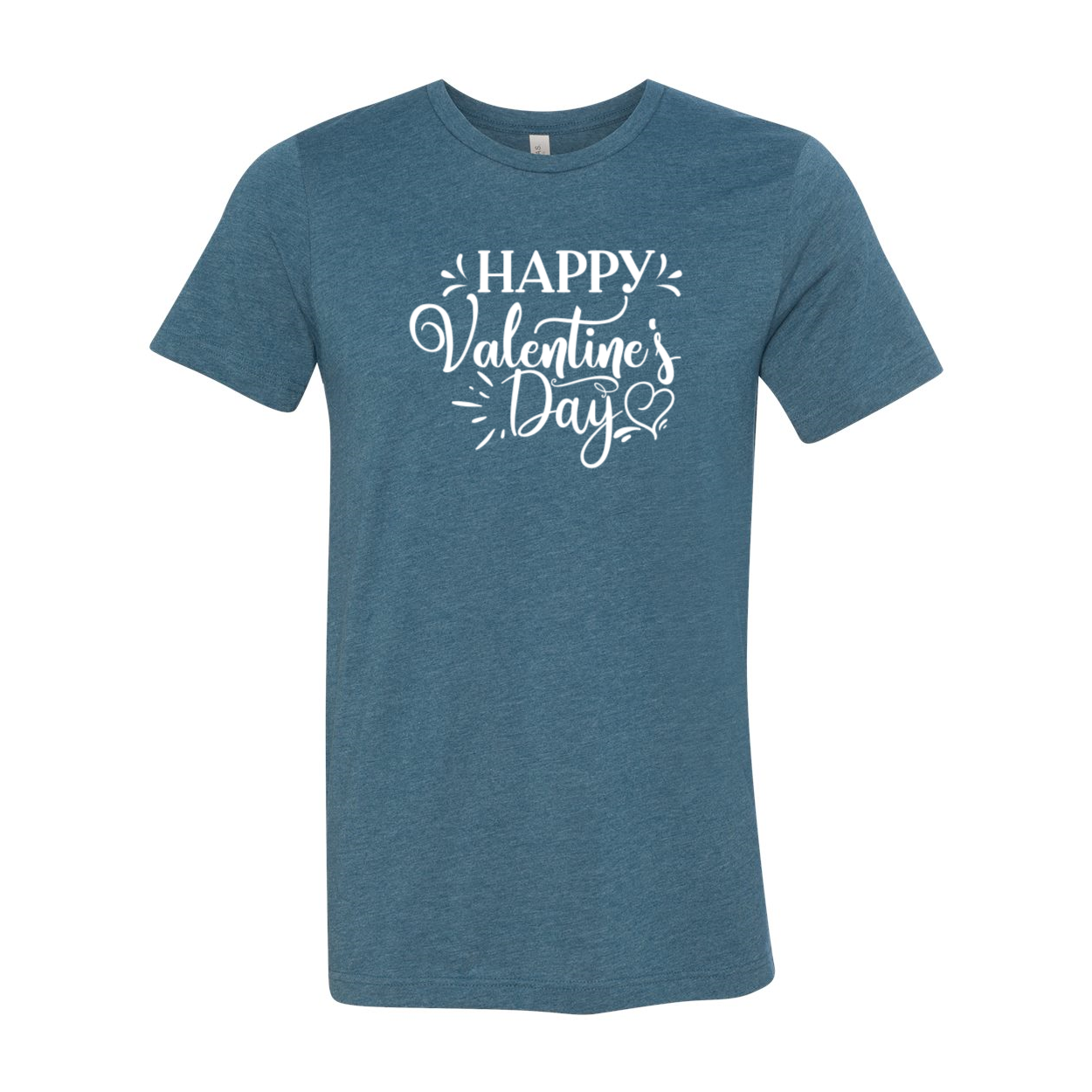 Happy Valentine Day Shirt in various colors, showcasing its soft fabric and stylish design.