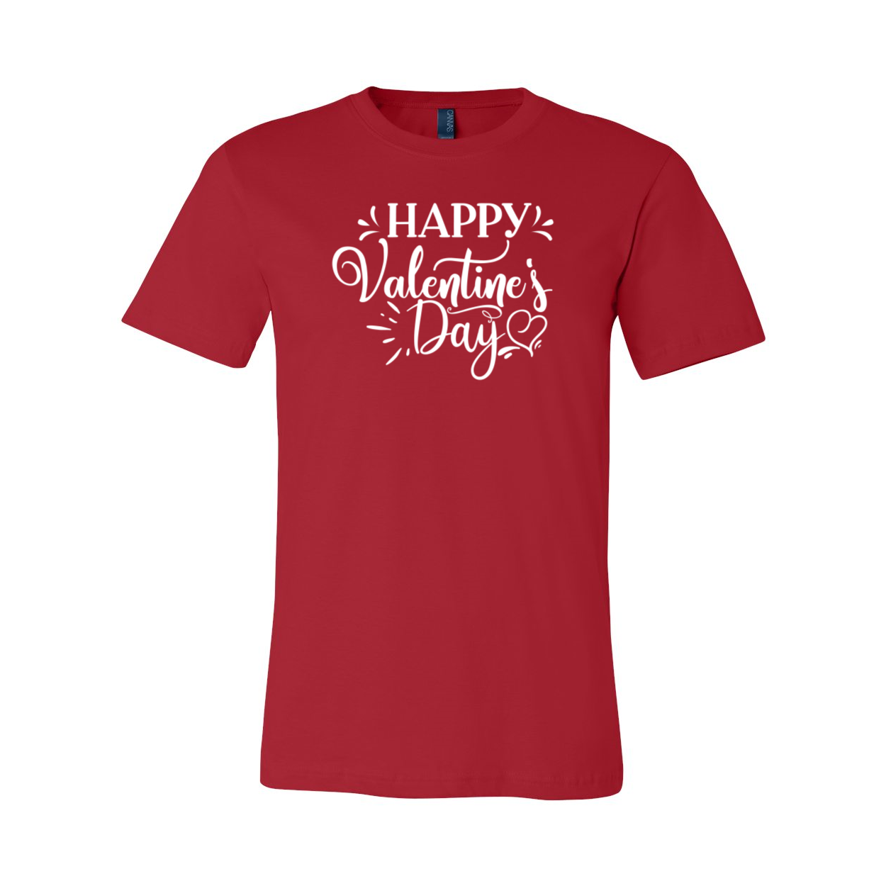 Happy Valentine Day Shirt in various colors, showcasing its soft fabric and stylish design.
