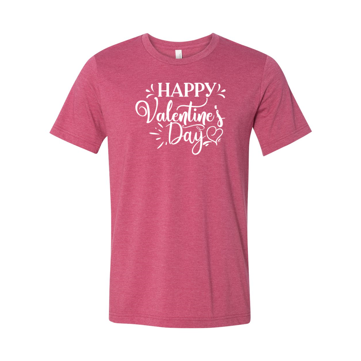 Happy Valentine Day Shirt in various colors, showcasing its soft fabric and stylish design.