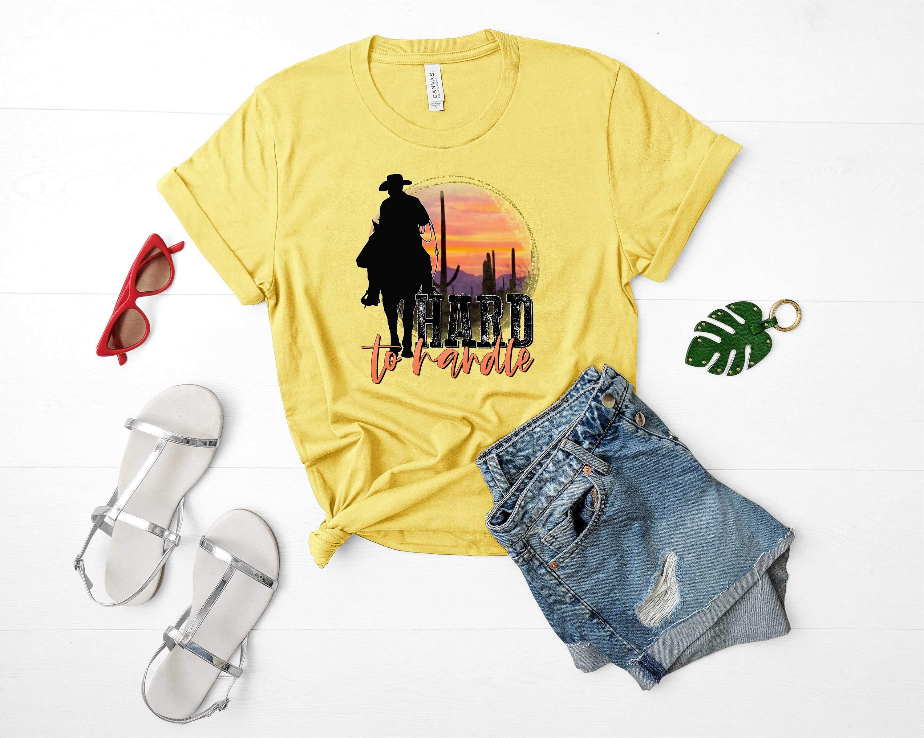 Hard to Handle Graphic Tee featuring a bold design on a soft fabric, suitable for casual wear.