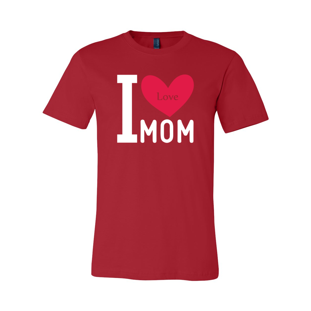 I Love My Mom Shirt in various colors, showcasing its soft fabric and stylish design.