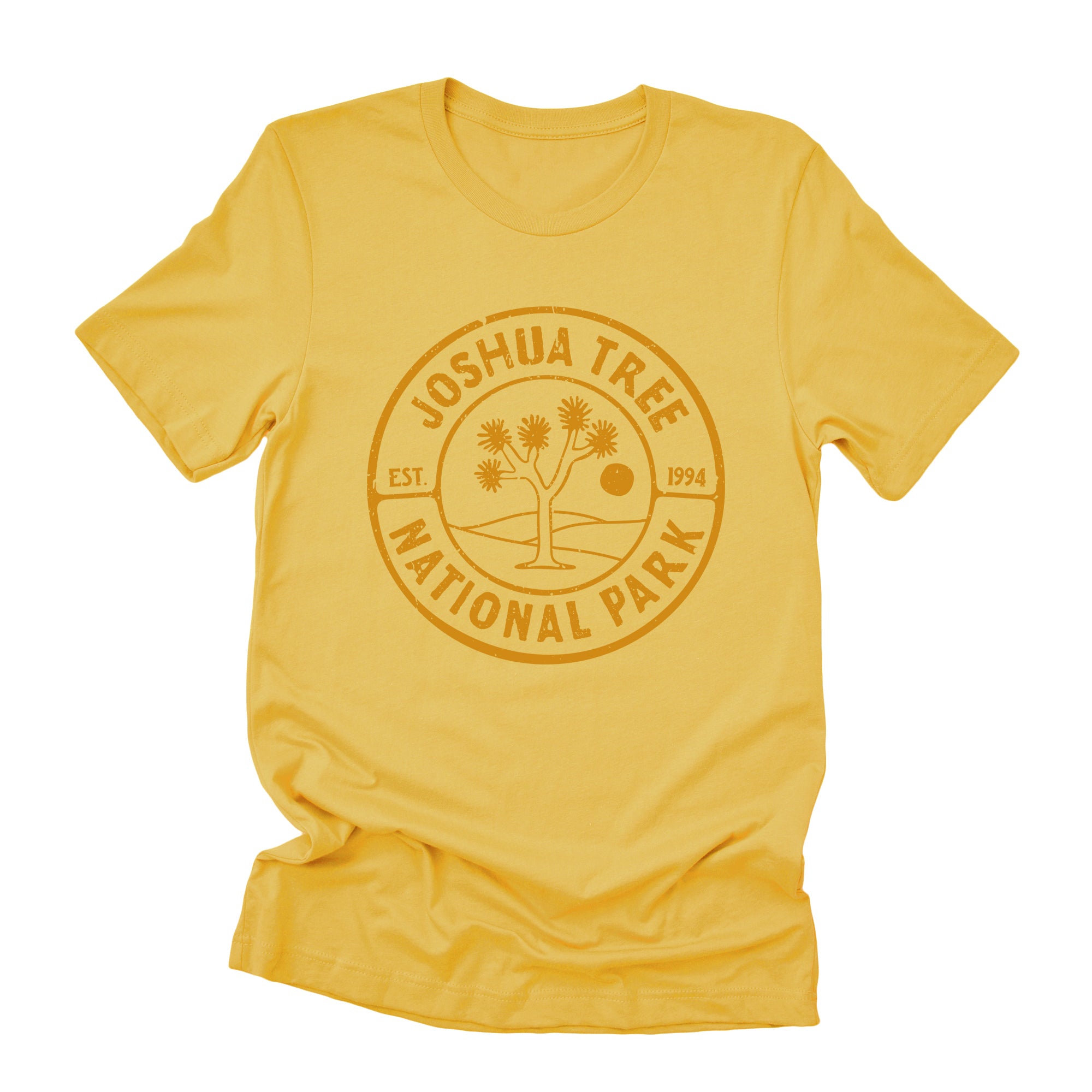 Joshua Tree National Park Short Sleeve T-Shirt in a relaxed fit, featuring a unique distressed design, made from soft combed cotton.