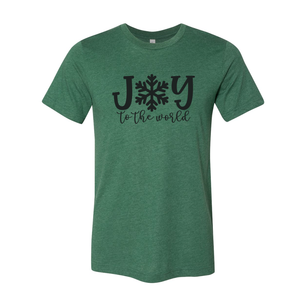Joy Of The World Shirt displayed in multiple colors, showcasing its soft fabric and classic crew neck design.