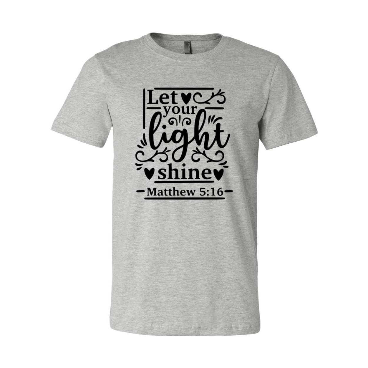 Let Your Light Shine Shirt in various colors, showcasing its soft fabric and modern fit.